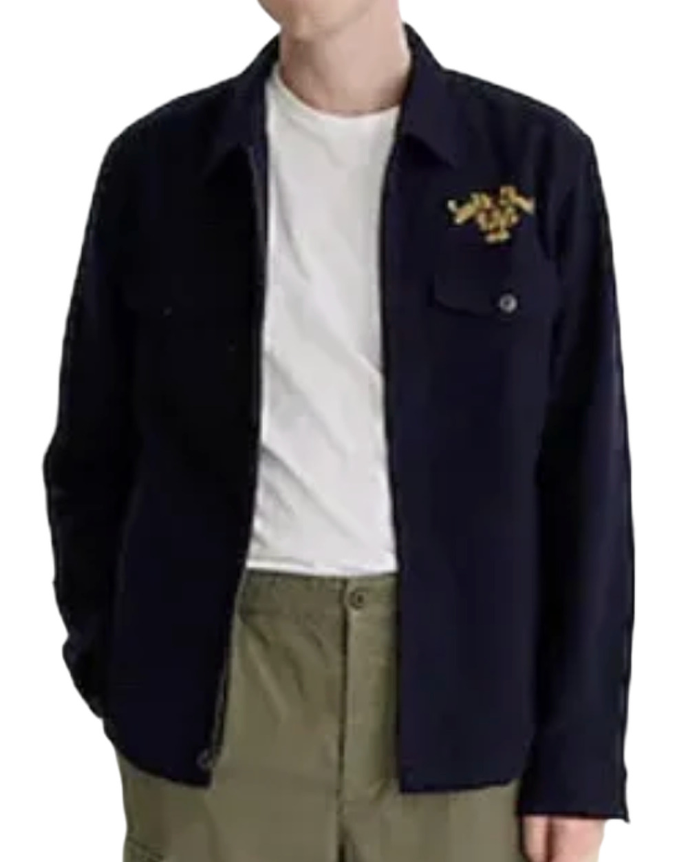 WALLACE & BARNES J.CREW ZIP FRONT SOUTH STREET CHAIN STITCH WORKSHIRT JACKET XL